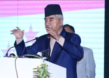 ओनसरी घर्ती पार्टीभन्दा राष्ट्रको हित हेर्ने व्यक्ति  : प्रधानमन्त्री  देउवा