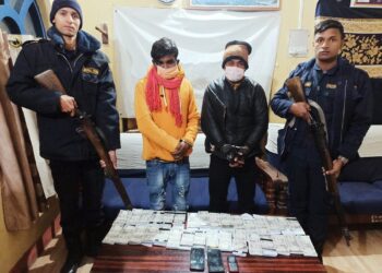 लहानबाट नक्कली नोट सहित दुई युवक पक्राउ