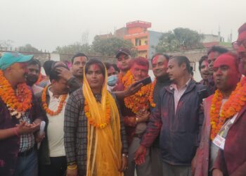 उद्योग ब्यापार संघ गोलबजारमा बिजय साहको प्यानल सहित बिजय