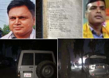 सरकारी गाडिमा ठेकेदारको दारु सभापति र लहानका उपमेयरको मस्ती