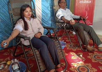 गोलबजारमा ग्लोबल बैंकको रक्तदान,कार्यक्रम सम्पन्न