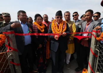 प्रधानमन्त्रीद्वारा कठाल–मल्हनिया–मल्टिस्पान झोलुङ्गे पुलको उद्घाटन