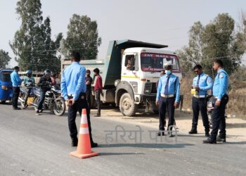 सिरहामा ट्राफिकको कडाइ होलीलाई दुर्घटनारहित बनाउ