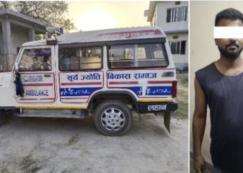 सिरहामा एम्बुलेन्स चालक पक्राउ