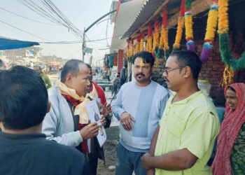 गोलबजारमा खानेपानिको समस्या आफ्नो प्यानलले मात्र सामाधान गर्न सक्छ : प्रमोद लामा