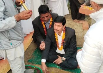 चोहर्वा निवासी श्रेष्ठ परिवार द्वारा ब्रह्माकुमारी राजयोग लाई जग्गा दान