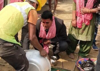 गोलबजार ८ मा सडक ढलानले स्थानीय उत्साहित