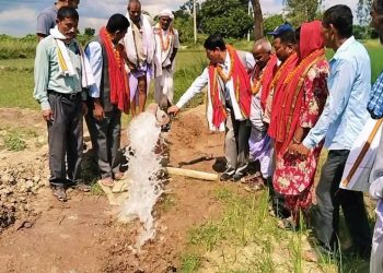 गोलबजारमा ७० लाखको लागतमा डिप बोरिङ, ७० बिघा जमिनमा सिँचाइ सुविधा