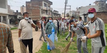 मिर्चैया नगरपालिका र उद्योग वाणिज्य संघद्वारा संयुक्त सरसफाइ कार्यक्रम