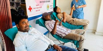 गोलबजारमा ‘रक्तदान अभियानमा ३९ जनाद्वारा रक्तदान