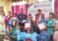 विद्यालय पोशाक र झोला पाएपछि कर्जन्हाका किशोरीहरु खुशी