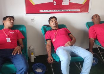 आईएमई लाइफ इन्स्योरेन्सको ९औँ वार्षिकोत्सवमा रक्तदान,