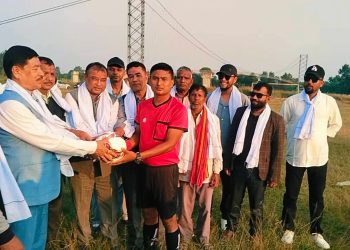 गोलबजारमा प्रथम वडा अध्यक्ष कपको उद्घाटन खेलमा वडा नं. ४ विजयी,