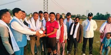 गोलबजारमा प्रथम वडा अध्यक्ष कपको उद्घाटन खेलमा वडा नं. ४ विजयी,