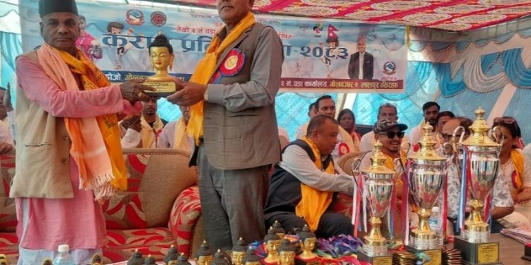 दोस्रो वडा अध्यक्ष अन्तर प्रदेश कराँते प्रतियोगिता सम्पन्न