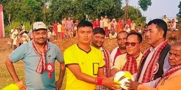 गोलबजारमा वडास्तरीय फुटबल प्रतियोगिताको पहिलो खेलमा वडा नं. १ विजयी